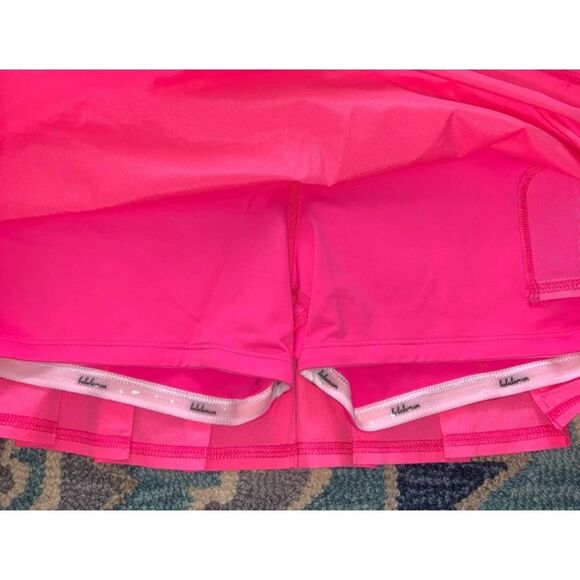 Lululemon womens size 4Tall pace setter barbie pink tennis skirt - Picture 4 of 8